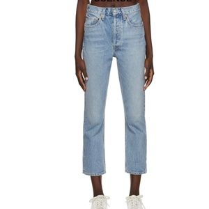 Agolde Riley High Rise Straight Crop